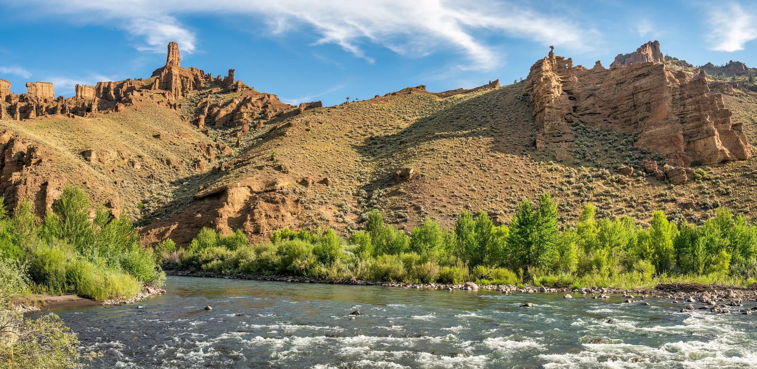 photograph of river in cody wyoming